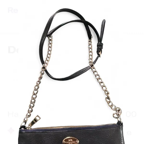 COACH NAVY crossbody small bag Leather. - Image 6