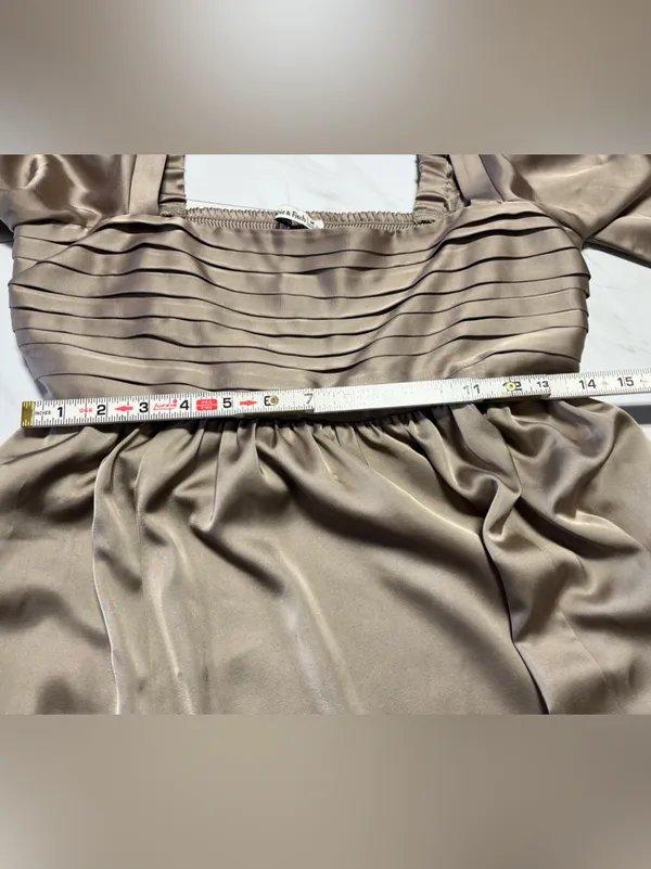 Abercrombie & Fitch Emerson Satin Dress size medium - Image 10