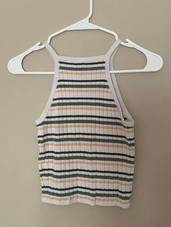 Divided Striped Tank Top - Image 2