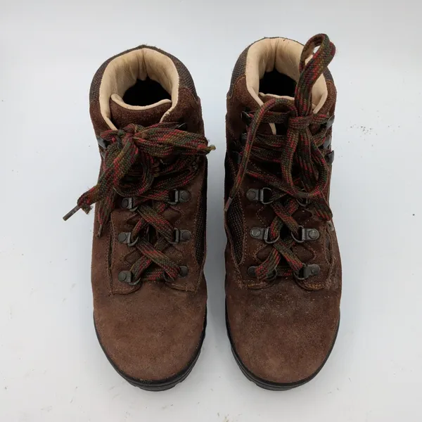 Vintage Asolo Brown Suede Hiking‎ Boots Vibram Sole Gorpcore Slovenia Womens 7 - Image 4