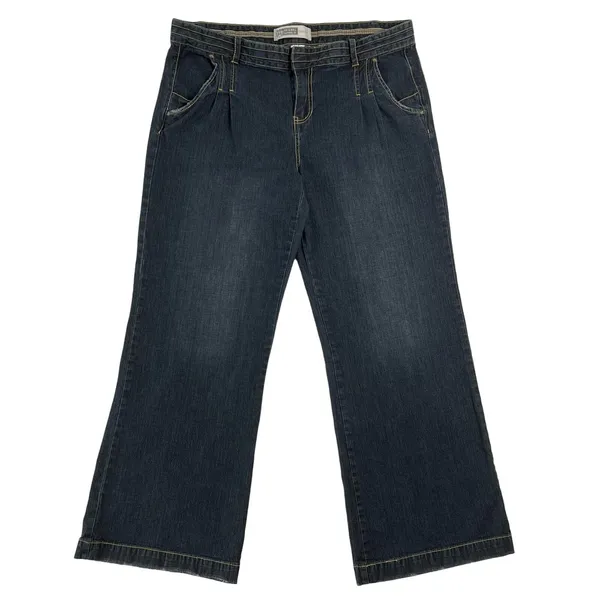 VTG Route 66 Jeans Women Juniors 14/15 Wide Leg Distressed Y2K Skater 90s Retro - Image 3