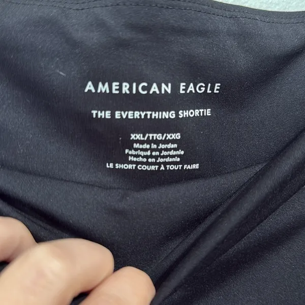 American Eagle The Everything Shortie Black Shorts Size XXL - Image 3