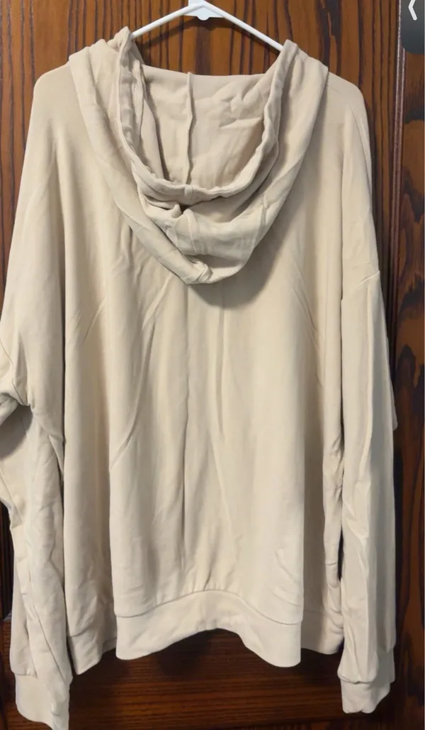 Cloud Ten Women’s Plush Hoodie in Taupe - Image 4