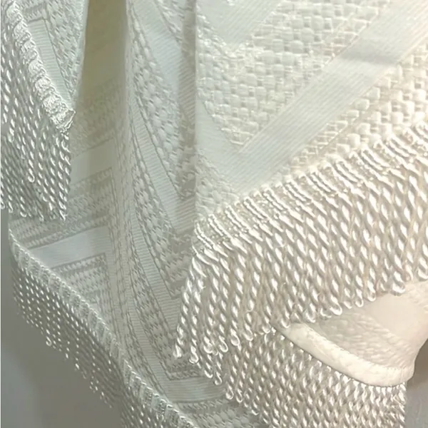 L’Atiste Chrome White Fringe Mini Dress New With Tags, Size L (Holiday / Party - Image 10