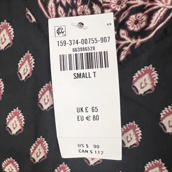 NWT Abercrombie & Fitch V-Neck Sleeveless Mini Skort Dress Black & Pink Small T - Image 8