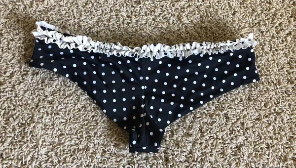 VS polka dot swim bottoms Sz XS - Image 4