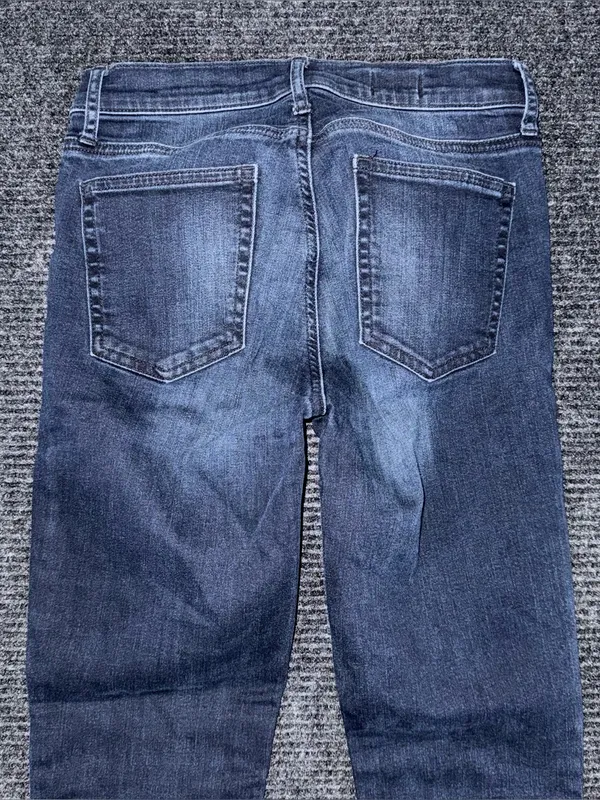 Gap 1969 Resolution Skinny Flare Jeans Dark Wash Faded 27 R High Rise Retro Boho - Image 4