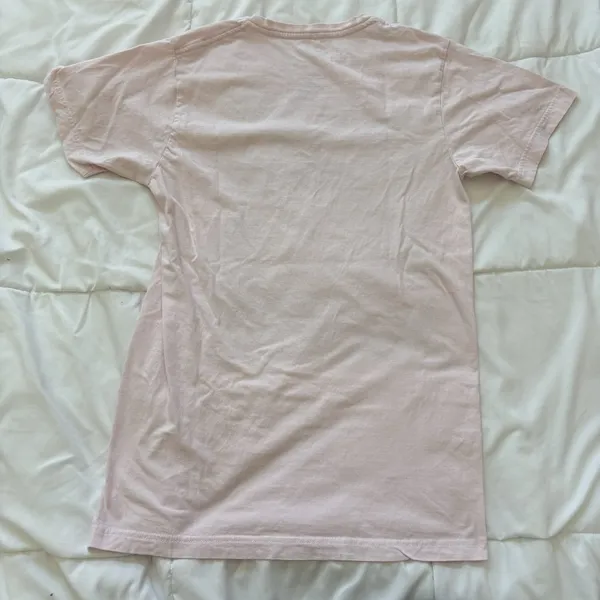 Womens Size Small Short‎ Sleeve T-Shirt Tee Pink Tropical 100% Cotton Classic - Image 5