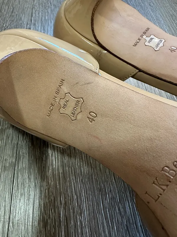 LK Bennett Nude Patent D'Orsay Pointed-Toe Pumps - Image 6