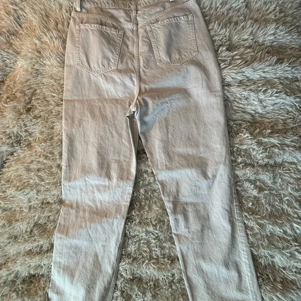 PacSun 90s Boyfriend High Waisted Distressed Straight Leg‎ Grey Jeans Size 32 - Image 5