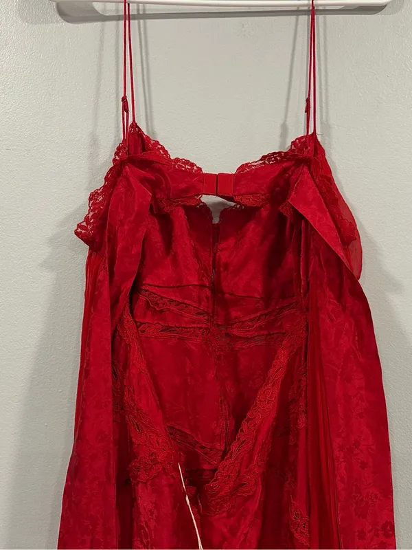 For Love and Lemons Rita Dress in Red XL - Image 5