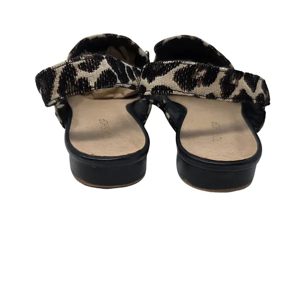 Chic Topshop Leopard Print Slingback Almond Toe Gold Horsebit - US 7 - Image 6