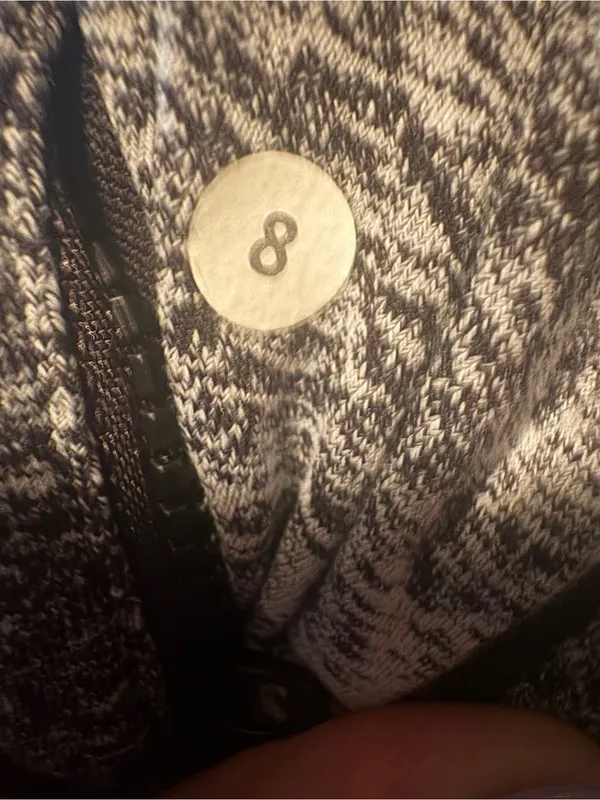 Lululemon Define Jacket Size 8 - Heathered Black/White Jacquard - Like New - Image 7