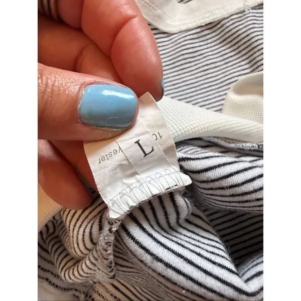 FP Stripe Light Up Vest Black and White inspired Tank Large - Image 6