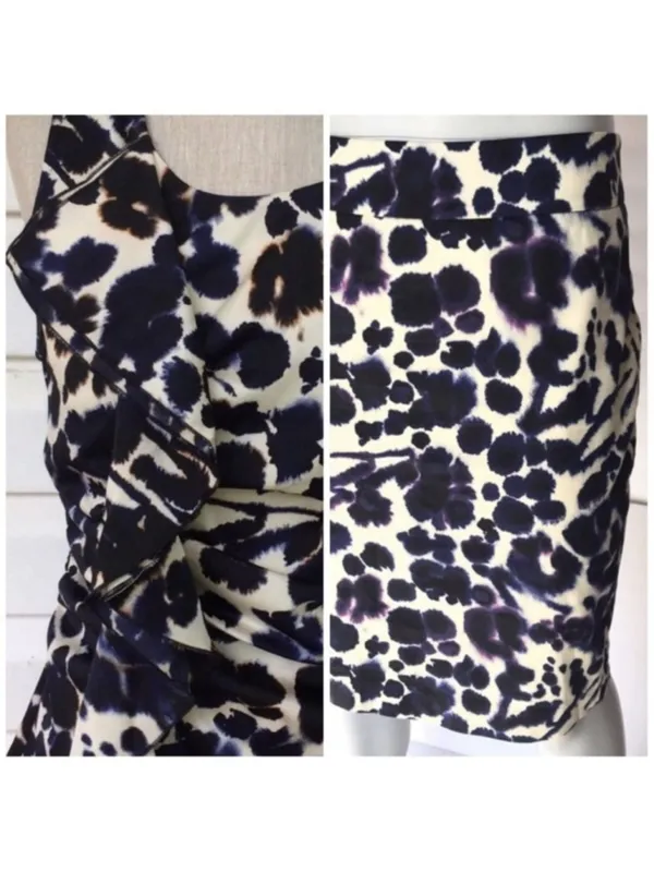 NEW Ann Taylor Petite Ivory Abstract Floral Top & Pencil Sk - Image 8