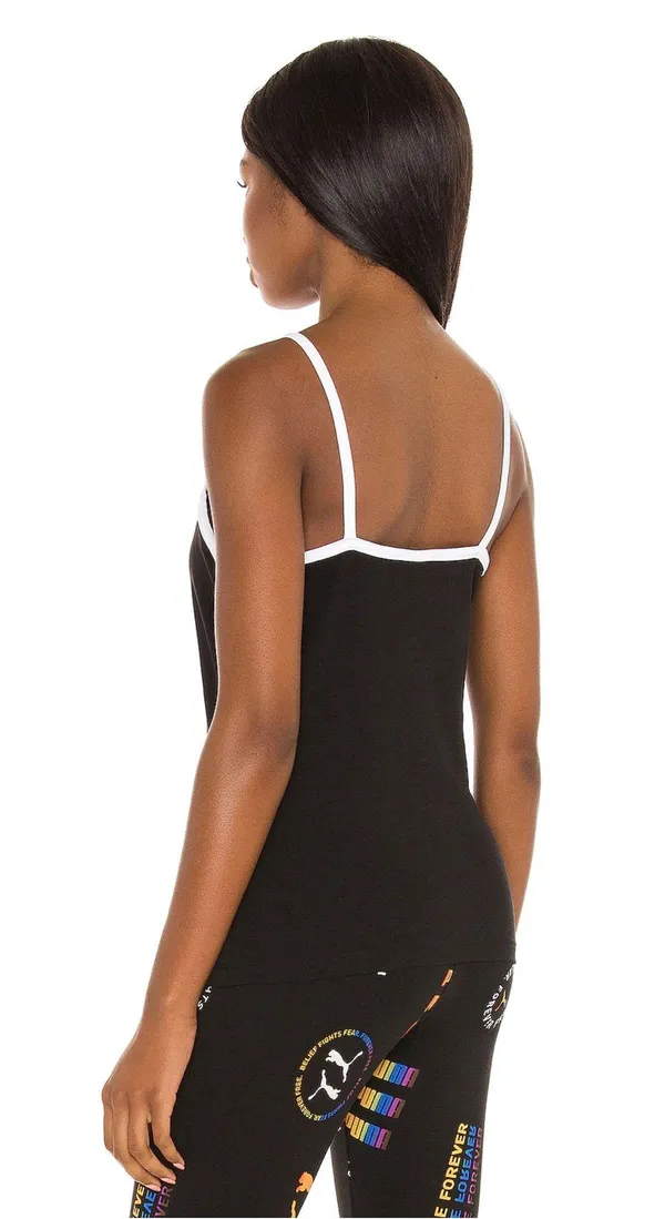 Puma Classics Logo Tank in  Black Medium - Image 3