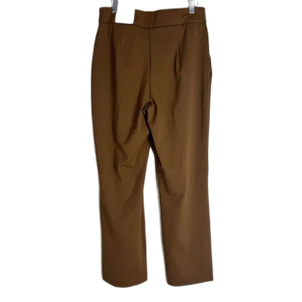 Maison d'Amérie Pants Womens‎ 10 Brown High Waist Straight Stretch Office Dress - Image 9