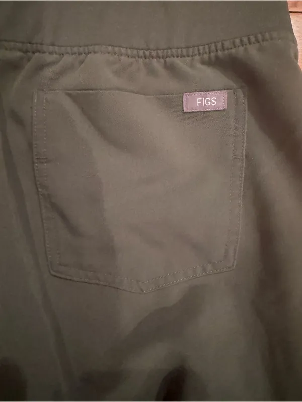 FIGS Zamora Jogger Scrub Pants - Moss Green (Size Medium Petite) - Image 5