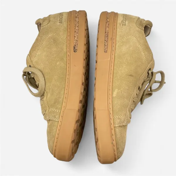 Birkenstock Bend Low Suede Lace Up Sneakers in Faded Khaki Size 39 US 8 Narrow - Image 6