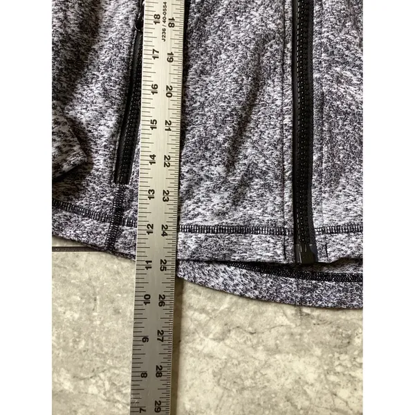 Lululemon Define Jacket Size 10 Black White Space Dye Full Zip Yoga Running Coat - Image 6