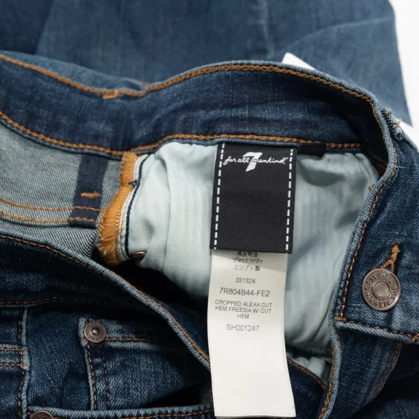 7 For All Mankind - Alexa Crop Straight Leg‎ Jeans - Image 8