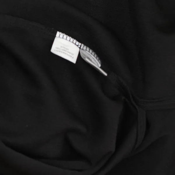 NWT Honey & T Womens Ribbed Ruffle Cap Sleeve Plus Size Dress Black 1X - Image 4
