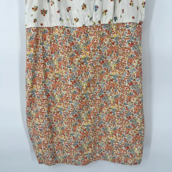 American Eagle Y2K Linen Blend Cottagecore Floral Sundress Medium Boho Coquette - Image 6
