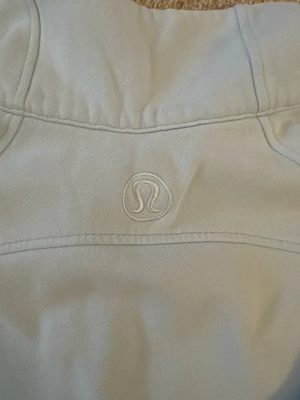 Lululemon Half-Zip Scuba Light Blue - Image 4