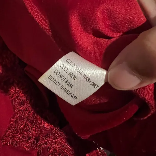 Hello Molly Svelte Lace Embroidered Maxi Dress | Red size 6‎ - Image 11