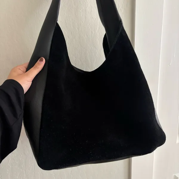 Apatchy London the Henry black leather and suede hobo bag - Image 2
