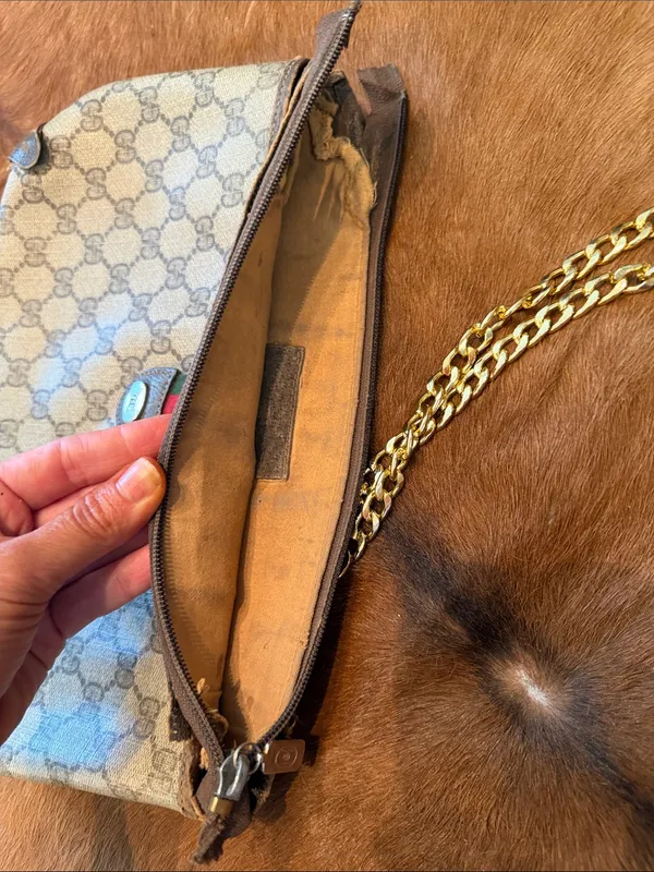 Vintage Gucci crossbody bag/ clutch purse * project - Image 5
