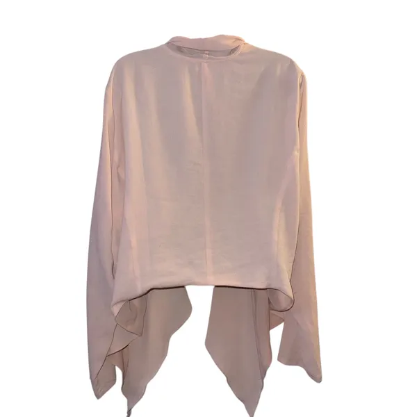 Torrid pale pink waterfall cardigan blouse - Image 4