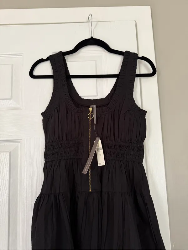 Anthropologie Somerset Black Half Zip Maxi Dress NEW NWT - Image 2