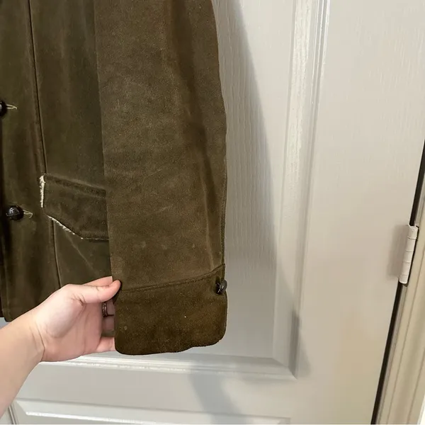 Women Brown Shearling Jacket Oakbrook Sportswear - Image 4
