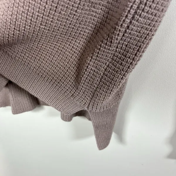 Aritzia x Wilfred Free Sweater Women Small Purple Pink Wool Cropped Italian Yarn - Image 6