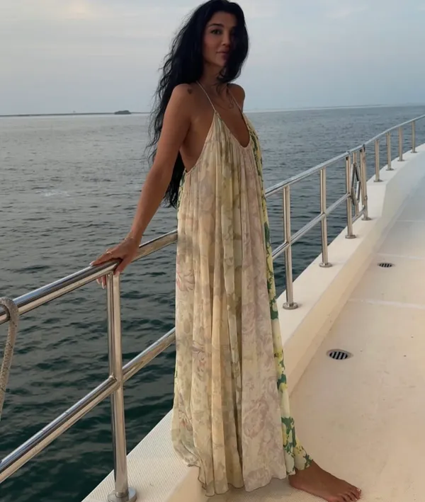 Zara Floral Halter Dress flowy summer casual vacation bohemian - Image 3