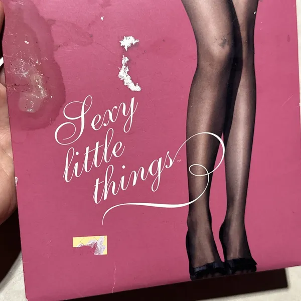 Victoria's Secret Stockings Hoisery Glam It Up Nude SIZE C Sexy Little Thing VTG - Image 4