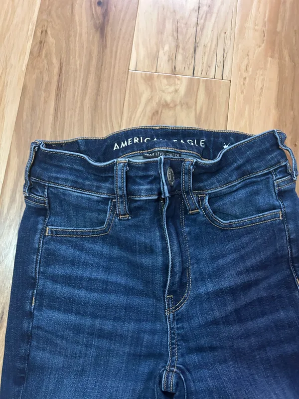 American Eagle Skinny Jeans, Navy Blue - Image 2
