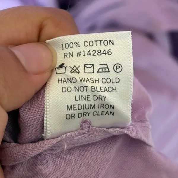 Rhode 100% Cotton Purple Ruffle Emma Mini Dress Size Medium - Image 6