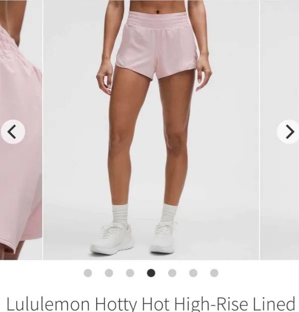 Lululemon Hotty Hot High-Rise Shorts 2.5” Pink Haze Size 4 - Image 8