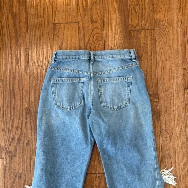 Free People We The Free Maggie mid rise straight crop distressed knee Jeans 25 - Image 11
