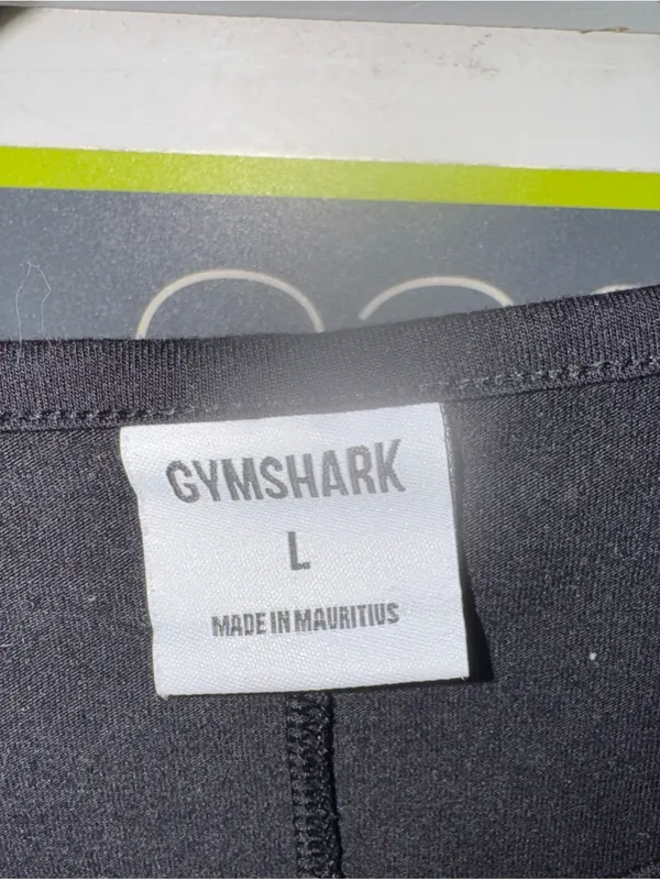 Gymshark Black Long Sleeve Crew with Center Logo - Image 3