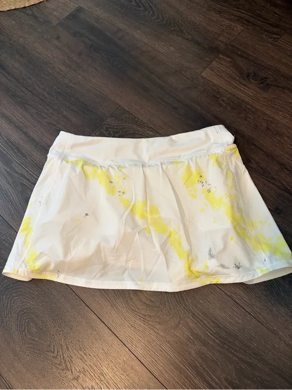 Lululemon Women's Court Rival HR Tennis Skirt Extended Liner CCEL/WHITESz 8 - Image 3
