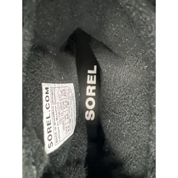 Sorel Out and About Mid Puffer Boots Womens 6.5‎ Black White EUC - Image 10