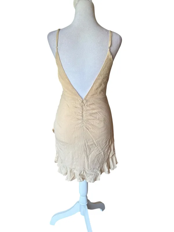 Lovers and Friends Nat Mini Dress In Sand Womens Size XS NEW With Tags - Image 4