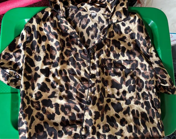 Matching pajama set cheetah #shein #silky #medium  - Image 2