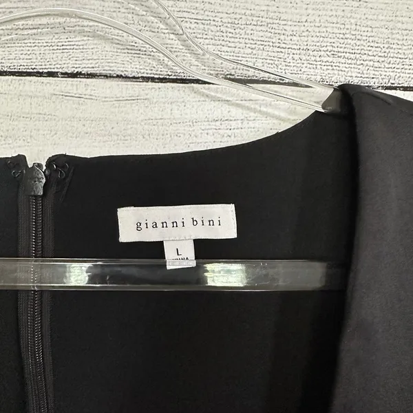 Gianni Bini Black Puff Sleeve Mini Dress Size‎ Large Going Out Party Babydoll - Image 7