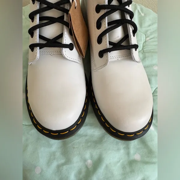 NWT Dr. Martens 1460 White Lace-Up Boots Womens size 9 - Image 3
