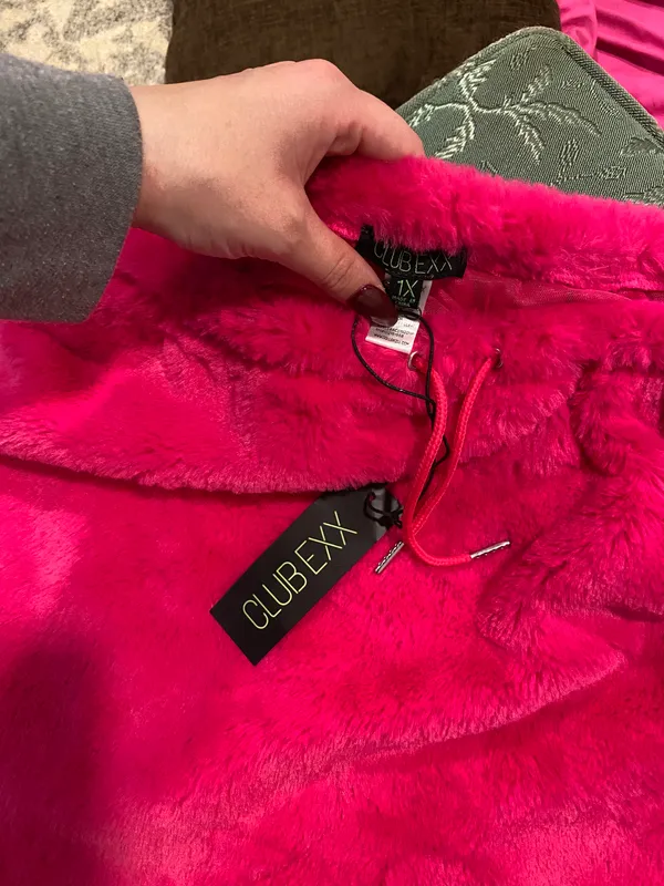 Dolls Kill Furry Pink Skirt - Image 2