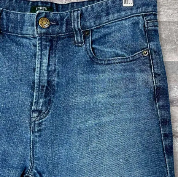 Skinny Straight Blue Jeans Womens 30 (31X30) Mid Rise Stretch Denim - Image 5